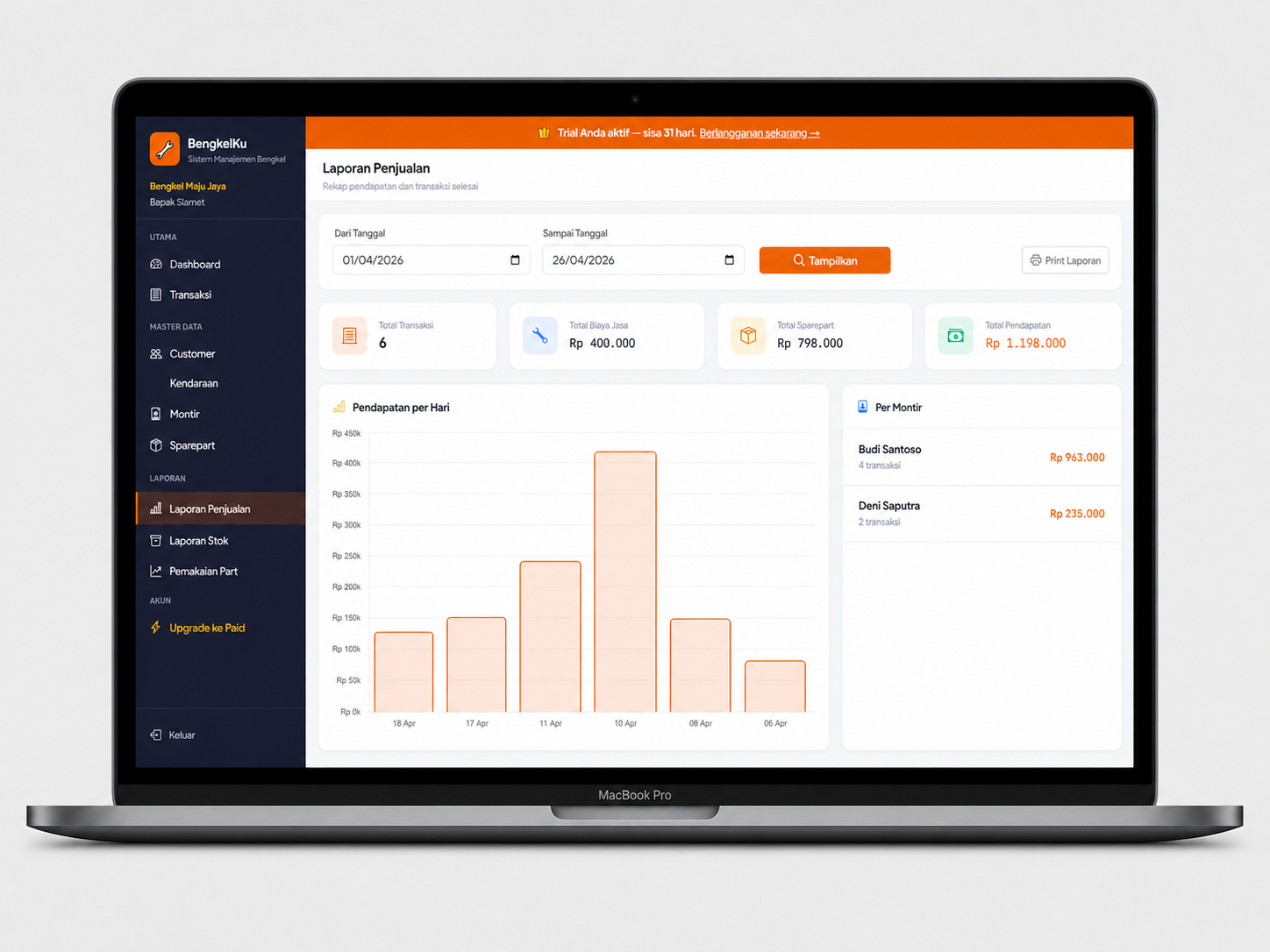 Dashboard Preview